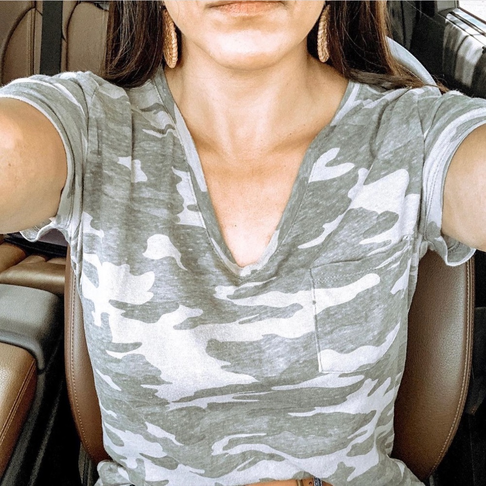 Camo v-neck tshirt